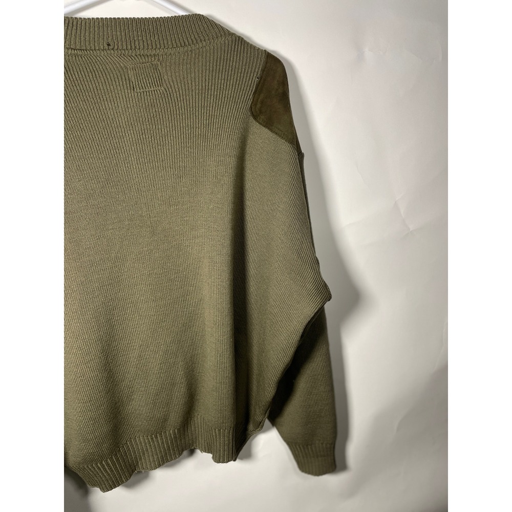Vintage Filson Henley Guide Sweater Mens L Olive Green 100% Virgin Wool USA Made - Picture 6 of 10